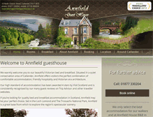 Tablet Screenshot of annfieldguesthouse.co.uk